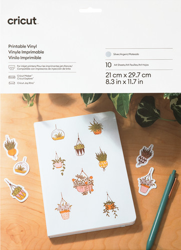 Cricut Vinyle Imprimable Argent A4 (10 feuilles) Main Image