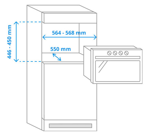 Micro-ondes combine -compact niche 45 cm - NQ5B4553FBS