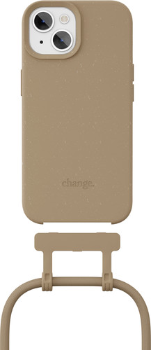 Change Case Apple iPhone 15 Back Cover avec Cordon Brun - Coolblue - avant  23:59, demain chez vous