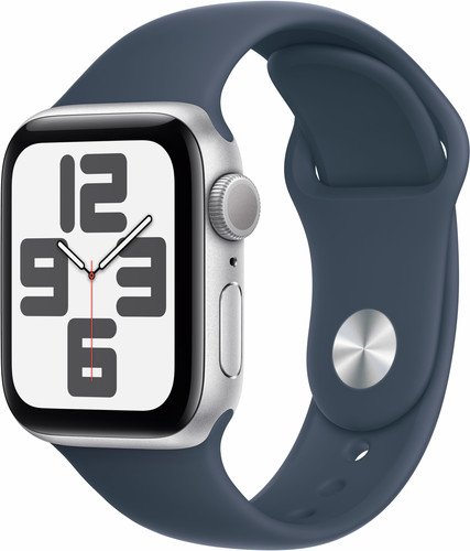 Apple Watch SE (2022) 40mm Silver Aluminum Sport Band M/L Main Image