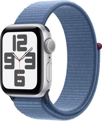 Apple Watch SE (2022) 40mm Zilver Aluminium Sport Loop Main Image