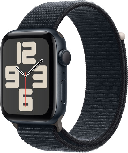 Apple Watch SE (2022) 44mm Midnight Aluminum Sport Watch Strap Main Image