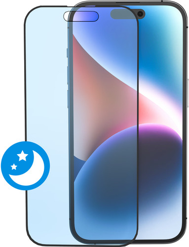 BlueBuilt Apple iPhone 15 Pro Max Protège-écran avec Filtre Anti-lumière Bleue Verre Main Image