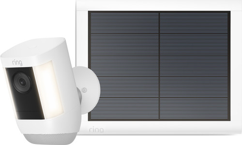 Ring Spotlight Cam Pro - Battery - White + USB-C solar panel Main Image