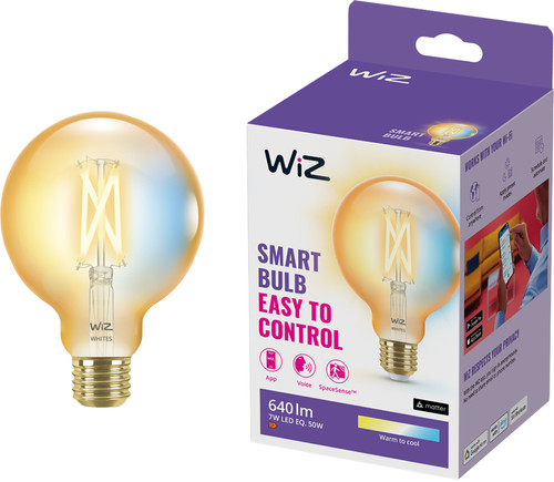 WiZ Smart Filament Light Globe - Warm to Cool White Light - E27 Main Image