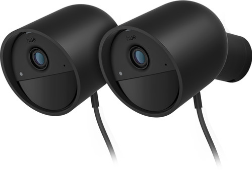 Philips Hue Secure Caméra de Sécurité Filaire Noir Lot de 2 Main Image