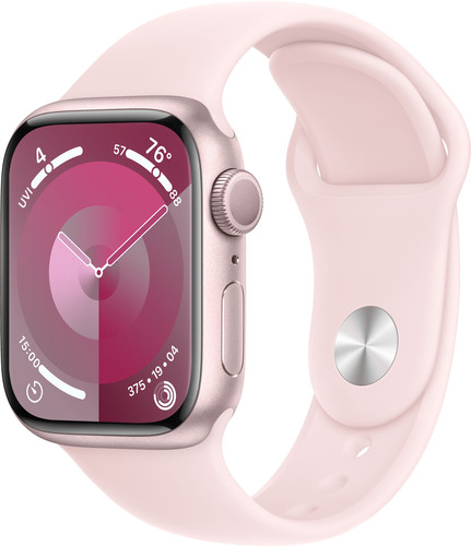 Apple Watch Series 9 41 mm Rose Aluminium Bracelet Sport S/M Main Image