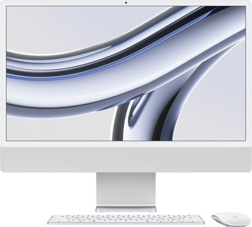 Apple iMac 24" (2023) M3 (CPU 8 Cœurs/GPU 10 Cœurs) 16 Go/256 Go Argent AZERTY Main Image