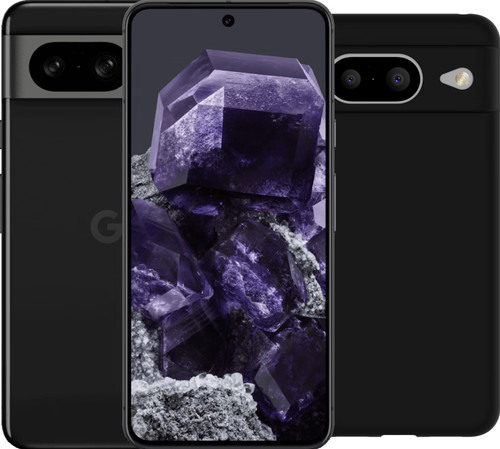 Google Pixel 8 128 Go Noir 5G + BlueBuilt Back Cover Noir Main Image