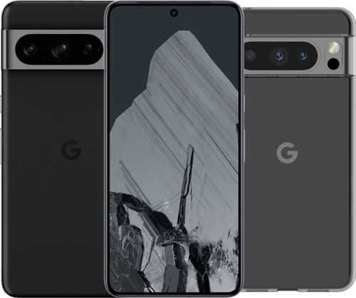 Google Pixel 8 Pro 256GB Black 5G + BlueBuilt Back Cover Transparent Main Image