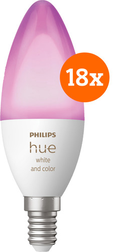 Philips Hue White and Color E14 18-Pack Main Image