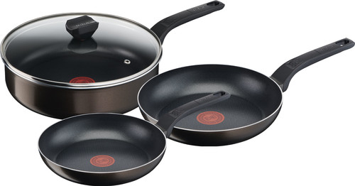 Tefal Easy Cook & Clean Frying Pan Set 24cm + 28cm + High-sided Skillet 26cm Main Image