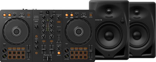 Pioneer DJ DDJ-FLX4 + Pioneer DJ DM-50D Noir Main Image