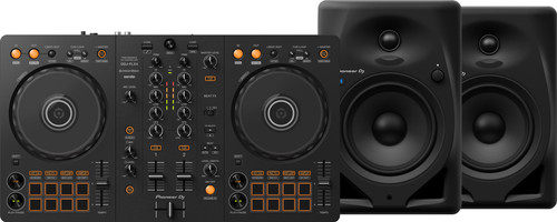 Pioneer DJ DDJ-FLX4 + Pioneer DJ DM-50D-BT Black Main Image