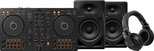 Pioneer DJ DDJ-FLX4 + Pioneer DJ HDJ-X5 Noir + Pioneer DJ DM-40D Noir Main Image