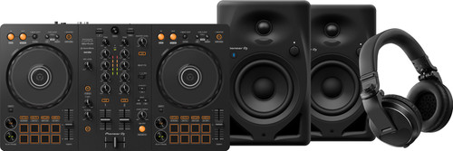 Pioneer DJ DDJ-FLX4 + Pioneer DJ HDJ-X5 Noir + Pioneer DJ DM-40D-BT Noir Main Image