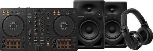 Pioneer DJ DDJ-FLX4 + Pioneer DJ HDJ-X7 Noir + Pioneer DJ DM-40D Noir Main Image