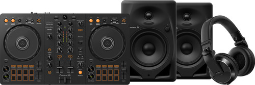 Pioneer DJ DDJ-FLX4 + Pioneer DJ HDJ-X7 Black + Pioneer DJ DM-50D Black Main Image