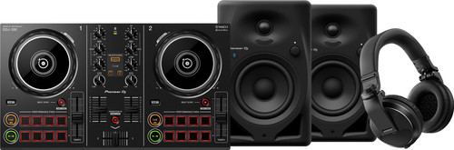 Pioneer DJ DDJ-200 + Pioneer DJ HDJ-X5 Zwart + Pioneer DJ DM-40D-BT Zwart Main Image