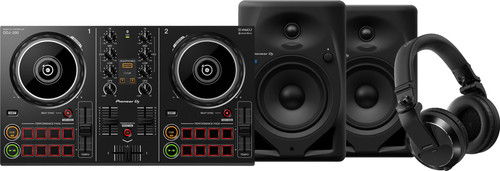 Pioneer DJ DDJ-200 + Pioneer DJ HDJ-X7 Zwart + Pioneer DJ DM-50D-BT Main Image