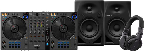 Pioneer DJ DDJ-FLX6 + Pioneer DJ HDJ-CUE1 + Pioneer DJ DM-40D Noir Main Image