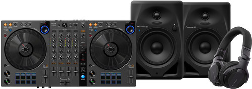 Pioneer DJ DDJ-FLX6 + Pioneer DJ HDJ-CUE1 + Pioneer DJ DM-50D-BT Black Main Image