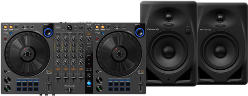 Pioneer DJ DDJ-FLX6 + Pioneer DJ DM-50D Noir Main Image