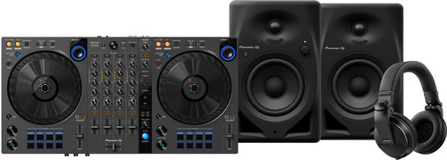 Pioneer DJ DDJ-FLX6 + Pioneer DJ HDJ-X5 Noir + Pioneer DJ DM-40D-BT Noir Main Image