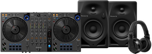 Pioneer DJ DDJ-FLX6 + Pioneer DJ HDJ-X7 Noir + Pioneer DJ DM-40D Noir Main Image