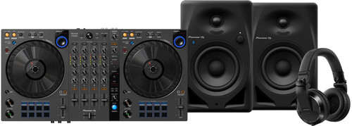 Pioneer DJ DDJ-FLX6 + Pioneer DJ HDJ-X7 Zwart + Pioneer DJ DM-40D-BT Black Main Image