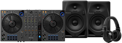 Pioneer DJ DDJ-FLX6 + Pioneer DJ HDJ-X7 Noir + Pioneer DJ DM-50D Noir Main Image