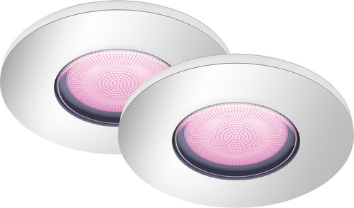 Philips Hue Xamento badkamerinbouwspot chroom White and Color 2-pack Main Image