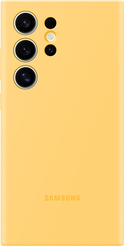 Samsung Galaxy S24 Ultra Silicone Back Cover Jaune Main Image