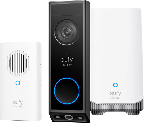 Eufy Video Doorbell E340 + Chime + HomeBase 3 Main Image