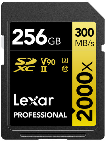 Lexar Professional 2000x GOLD 256GB SDXC Main Image