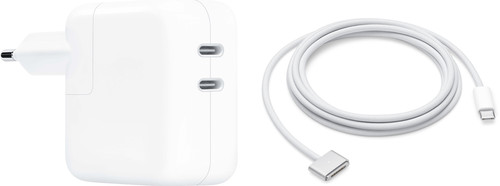 Apple 35 W Adaptateur Secteur avec 2 Ports USB-C + Apple Câble USB-C vers MagSafe 3 (2 m) Main Image