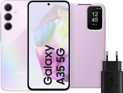 Samsung Galaxy A35 128GB Purple 5G + Accessory Pack Main Image