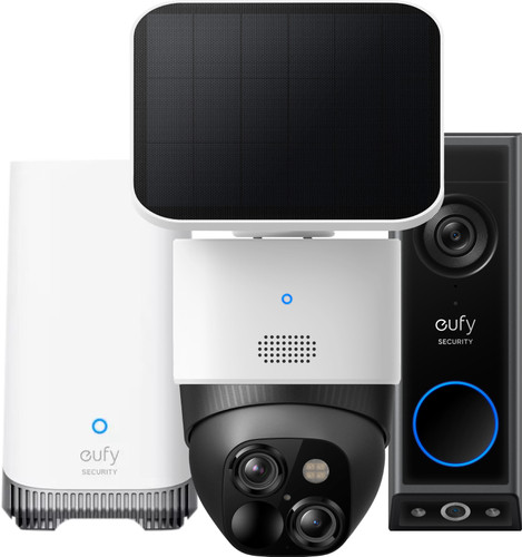 Eufycam Solocam S340 + Eufy Video Doorbell E340 + Homebase 3 Main Image