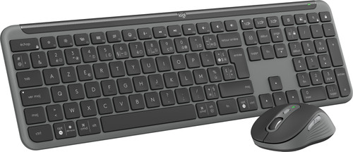 Logitech MK950 Signature Clavier Sans Fil Connecté et Souris Combo Azerty Noir Main Image