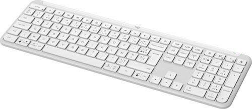 Logitech Signature Slim K950 Clavier Sans Fil AZERTY Blanc Main Image