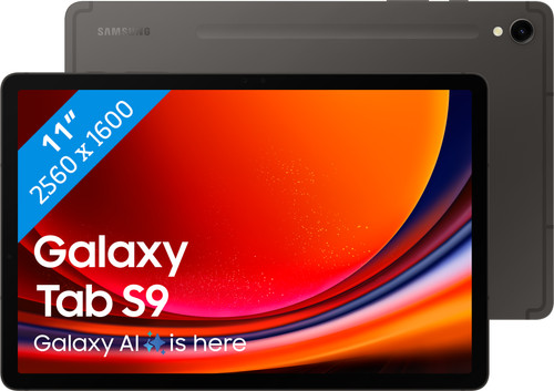 Samsung Galaxy Tab S9 11 inch 256 GB Wifi + 5G Zwart Main Image