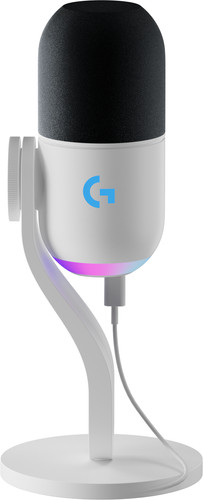 Logitech G Yeti GX Microphone RGB Dynamique Blanc Main Image