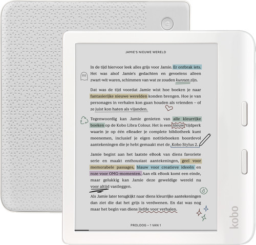 Kobo Libra Colour Blanc Main Image