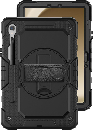 Just in Case Samsung Galaxy Tab S9 / S9 FE Rotating Back Cover Zwart Main Image