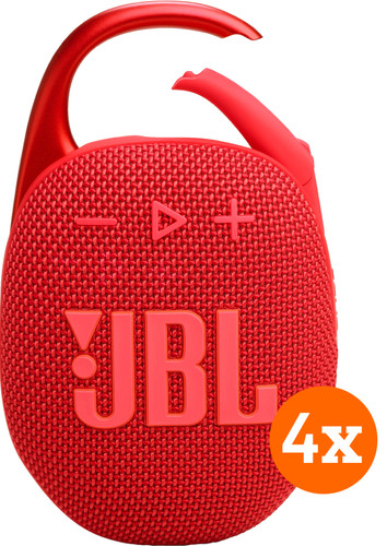 JBL Clip 5 Rood 4-pack Main Image