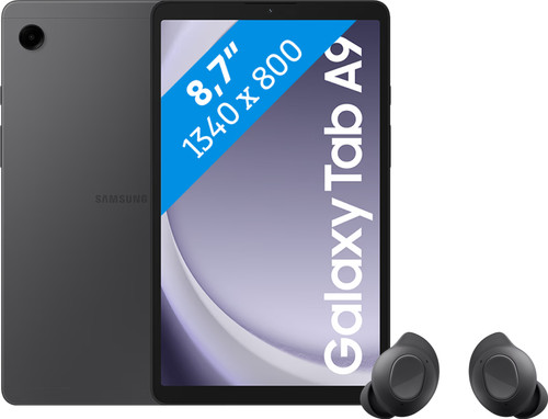 Samsung Galaxy Tab A9 8,7 pouces 64 Go Wifi et 4G Gris + Buds FE Noir Main Image