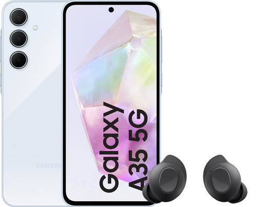 Samsung Galaxy A35 128GB Light Blue 5G + Samsung Galaxy Buds FE Main Image