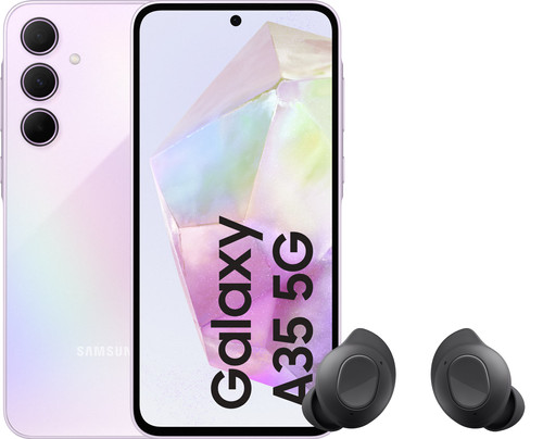 Samsung Galaxy A35 128GB Purple 5G + Samsung Galaxy Buds FE Main Image