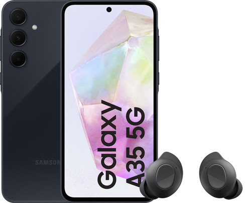 Samsung Galaxy A35 128GB Dark Blue 5G + Samsung Galaxy Buds FE Main Image