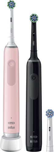 Oral-B Pro Series 3 Black and Pink Duo Pack Main Image